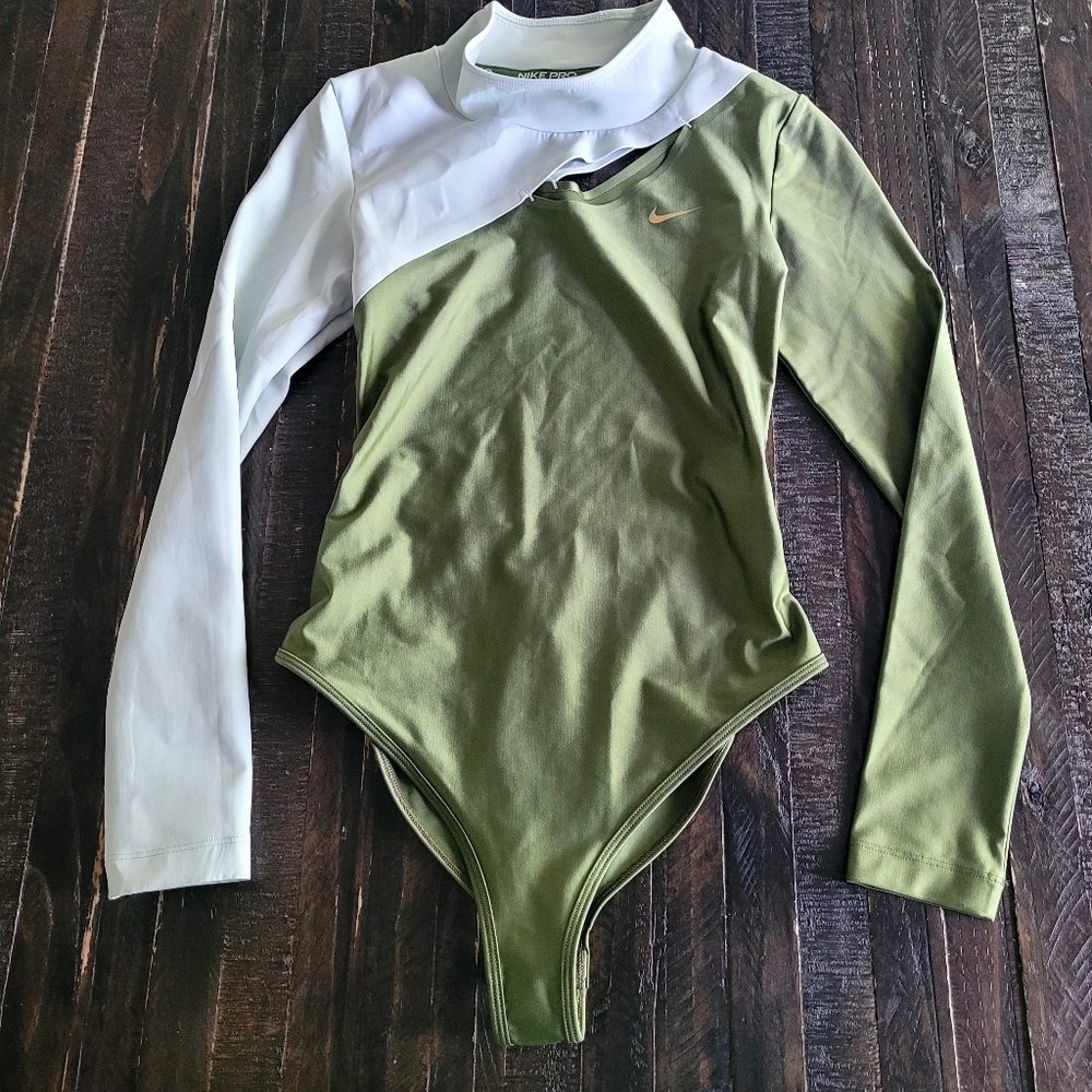 NIKE Serena Williams Design Crew Long-Sleeve Tennis Bodysuit Women's Size XS